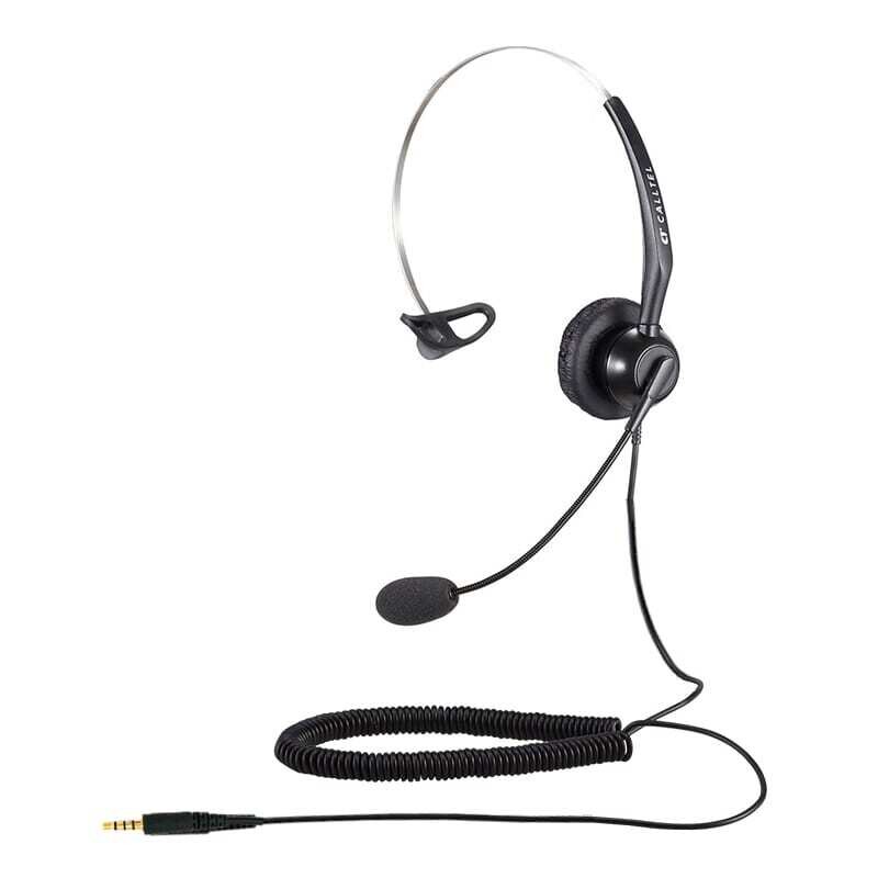 Calltel  TH0224000123  Calltel T800 Mono-Ear Headset - Noise-Cancelling Mic - Single 3.5mm Jack