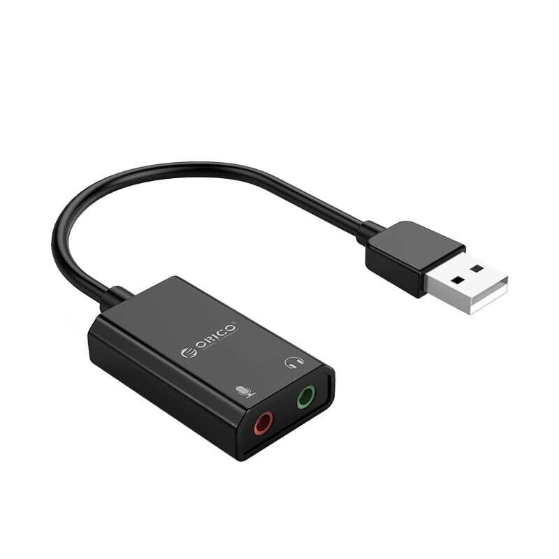 Orico  SKT2-BK-BP  ORICO SKT2 USB to 3.5mm External Sound Card
