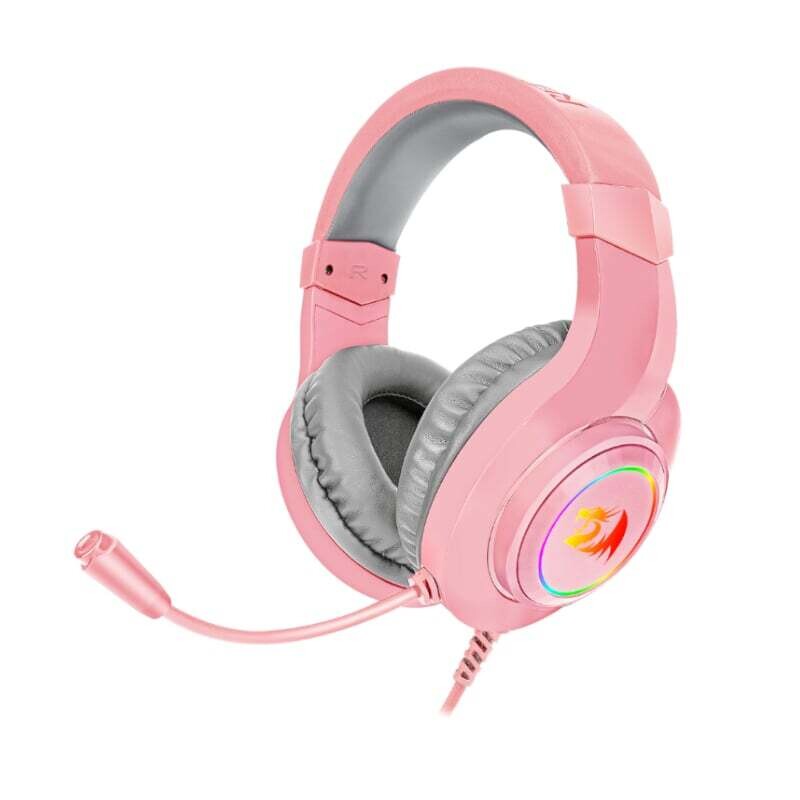 Redragon  RD-H260P-RGB  REDRAGON Over-Ear HYLAS Aux RGB Gaming Headset - Pink