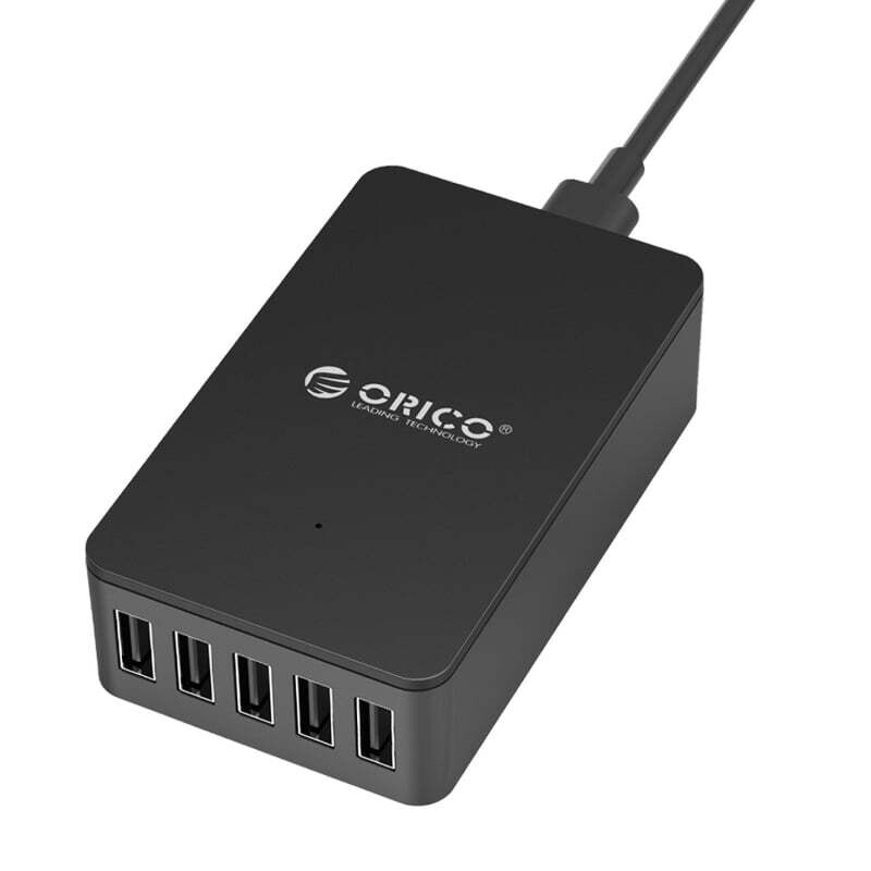 Orico  CSE-5U-EU-BK-PRO  ORICO 5 Port 40W Charge Desktop Charger - Black