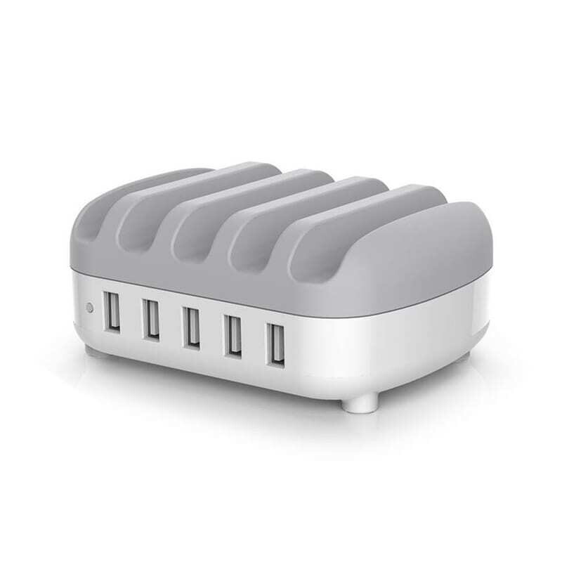 Orico  DUK-5P-EU-WH-BP  ORICO 5 Port Tablet/Smartphone USB Charging Station - White
