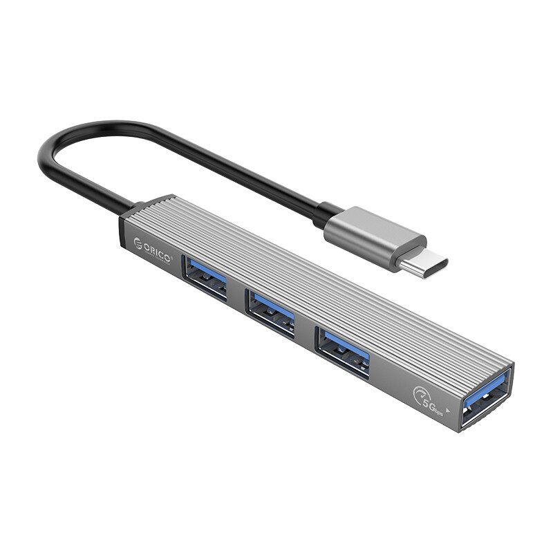 Orico  AH-13-GY-BP  ORICO 4 Port USB-C HUB 1XUSB3.0 2XUSB2.0