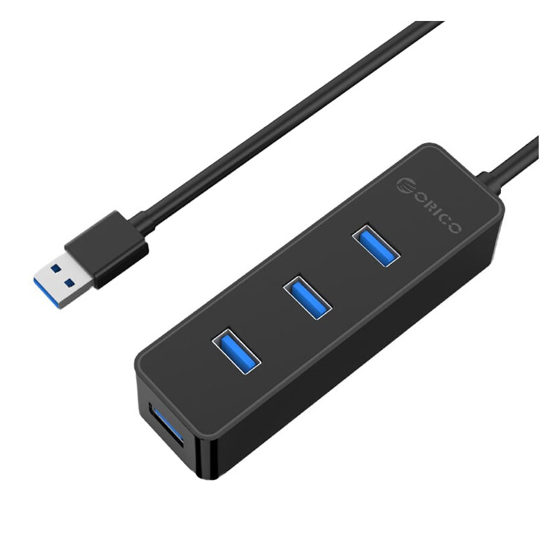 Orico  W5PH4-U3-V1-BK-BP  ORICO 4 Port USB3.0 Hub - Black