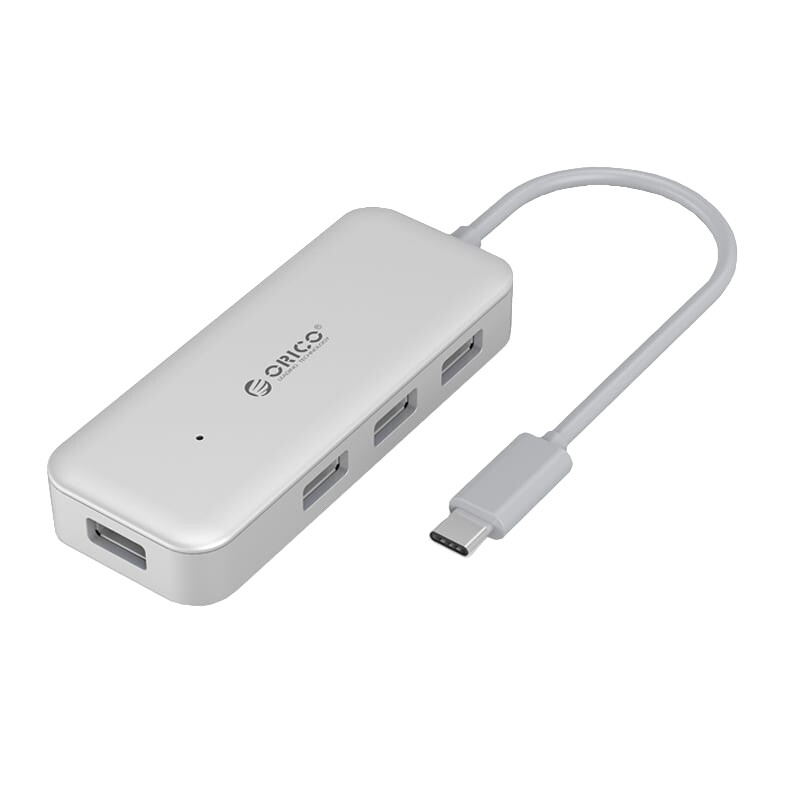 Orico  TC4U-U3-SV-BP  ORICO 4 Port Type-C Hub - Silver
