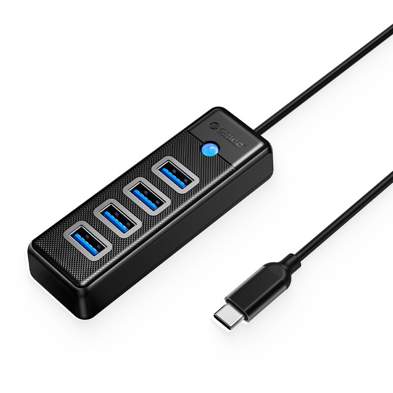Orico  PW4U-C3-05-BK-EP  ORICO 4 Port Type-C Hub