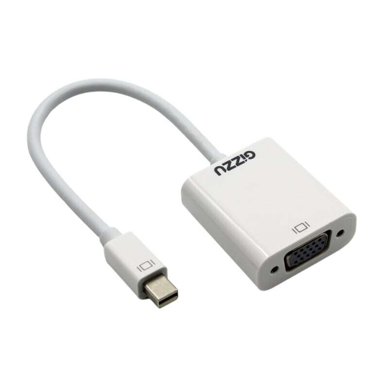 Gizzu  GAMDPVGAW  GIZZU Mini DisplayPort to VGA Adapter