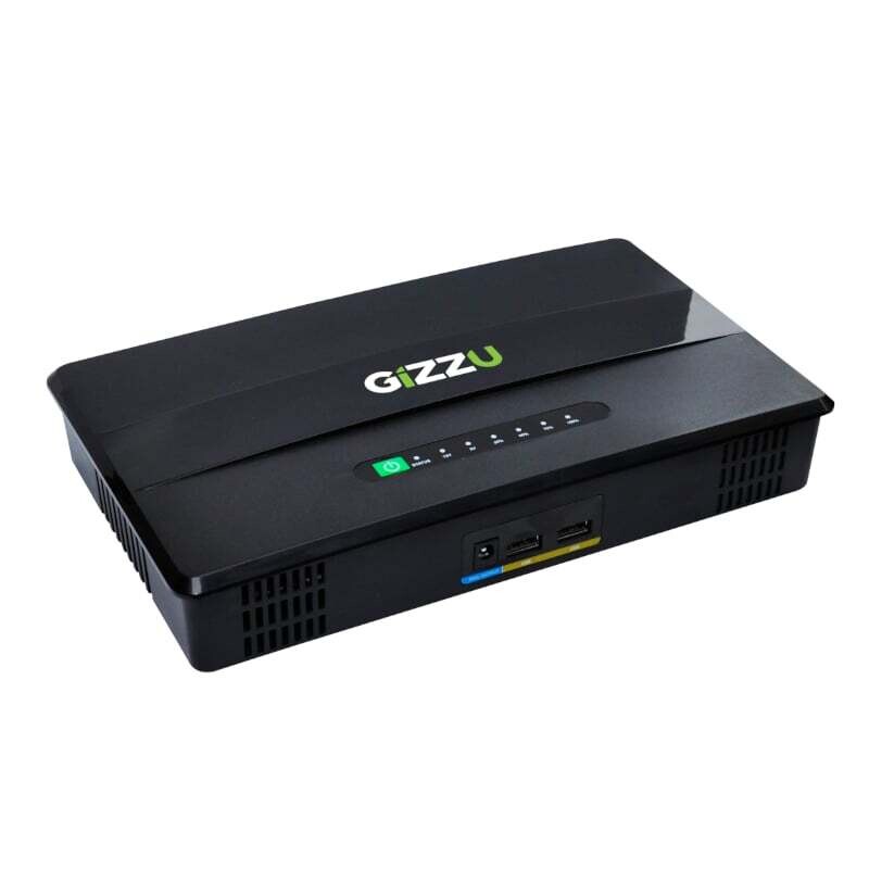 Gizzu  GUP60W  GIZZU 60W 65Wh 17600mAh Mini POE DC UPS Lithium - Black