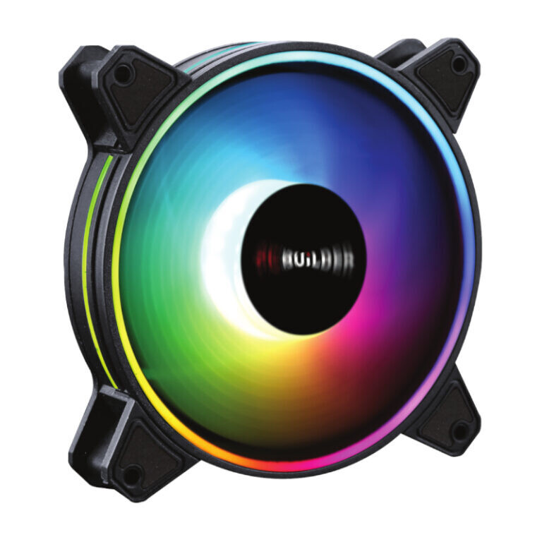 PCBUILDER- PCB-CF-TEMP-D120 -  PCBuilder Tempest Chill 120MM ARGB Dual Glow Fan