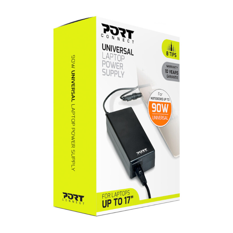 Port  900007  Port Connect 90W Notebook Adapter Universal - Black