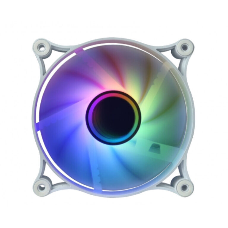 Raidmax- NV-I120FW -  Raidmax NV-IT120FW 120mm ARGB Case Fan - White