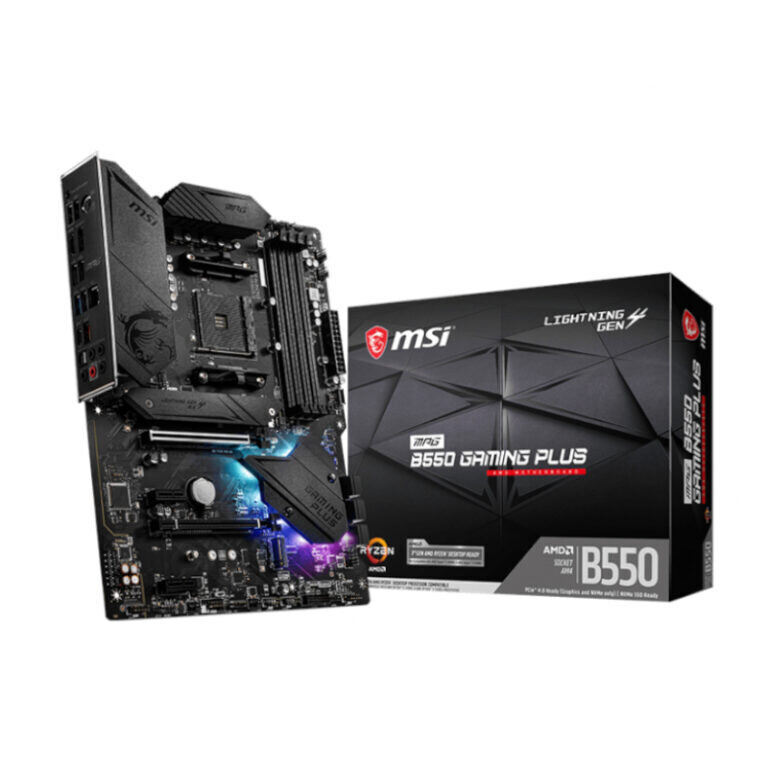 MSI- MPGB550GAMINGPLUS -  MSI MPG B550 GAMING PLUS AMD AM4 ATX Gaming Motherboard