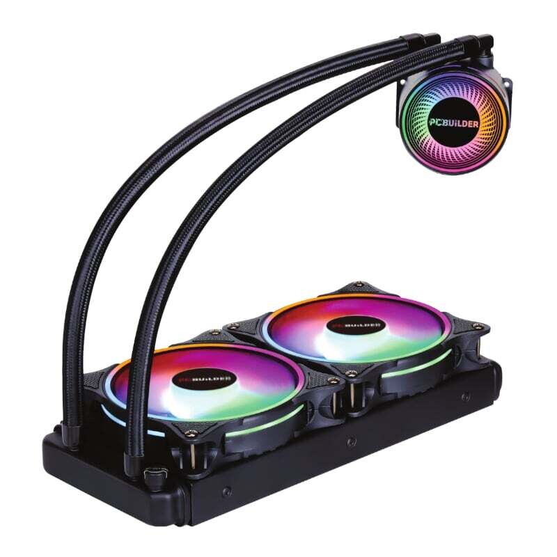 PCBUILDER- PCB-LC-HYDRO-C240 -  PCBuilder Hydro Chill 240MM AIO Liquid CPU Cooler ARGB