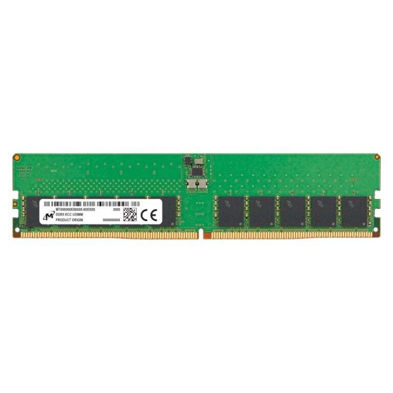 Micron- MTC20C2085S1EC48BR -  Micron MTC20C2085S1EC48BR 32GB 4800MHz DDR5 ECC UDIMM Memory