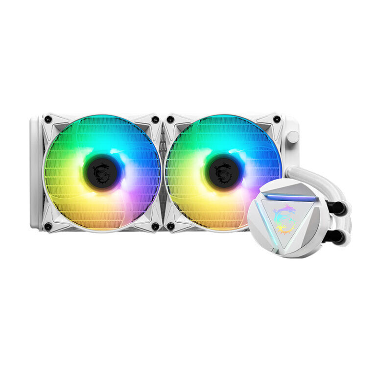 MSI MAG CoreLiquid 240mm ARGB Liquid CPU Cooler V2 White
