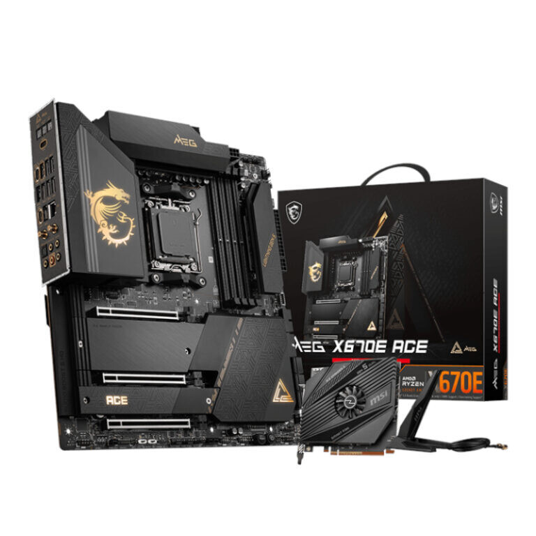 MSI- MEGX670EACE -  MSI MEG X670E ACE AMD AM5 ATX Gaming Motherboard
