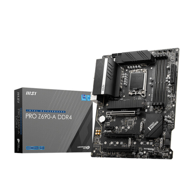 MSI- PROZ690-ADDR4 -  MSI PRO Z690-A-DDR4 LGA1700 ATX Gaming Motherboard