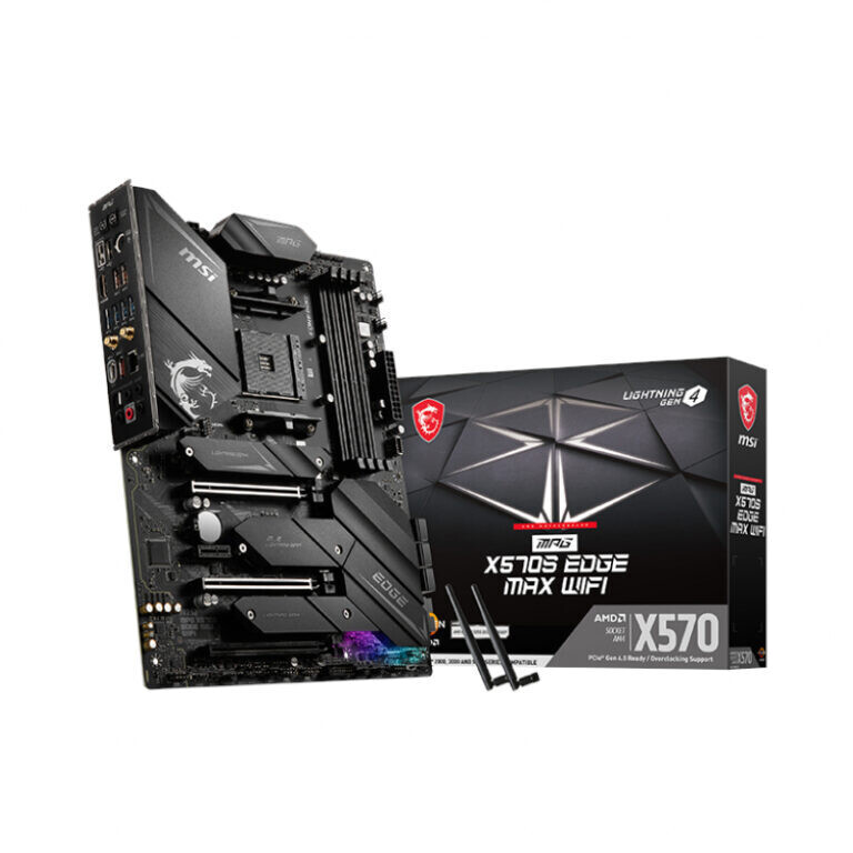 MSI- MPGX570SEDGEMAXWIFI -  MSI MPG X570S EDGE MAX Wi-Fi AMD AM4 ATX Gaming Motherboard