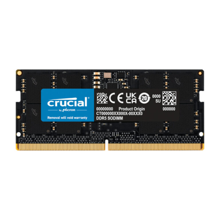 Crucial- CT16G52C42S5 -  Crucial 16GB 5200MHz DDR5 SODIMM Notebook Memory