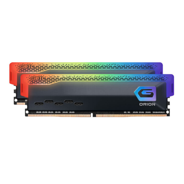 Geil- GOSG432GB3600C18BDC -  Geil Orion RGB 32GB KIT(2x16GB) 3600MHz DDR4 Desktop Gaming Memory-Gray
