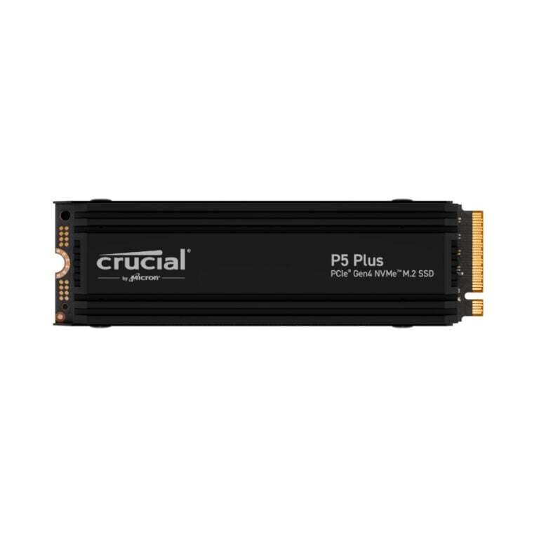 Crucial- CT1000P5PSSD5 -  Crucial P5 Plus 1TB M.2 NVMe Gen4 with Heatsink NAND SSD