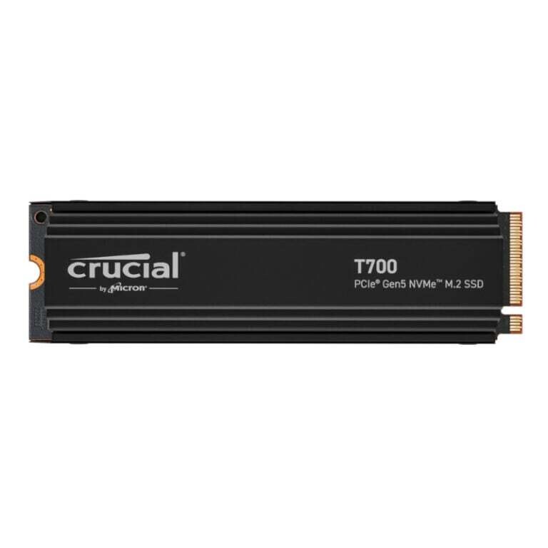 Crucial- CT4000T700SSD5 -  Crucial T700 4TB M.2 NVMe Gen5 with Heatsink NAND SSD