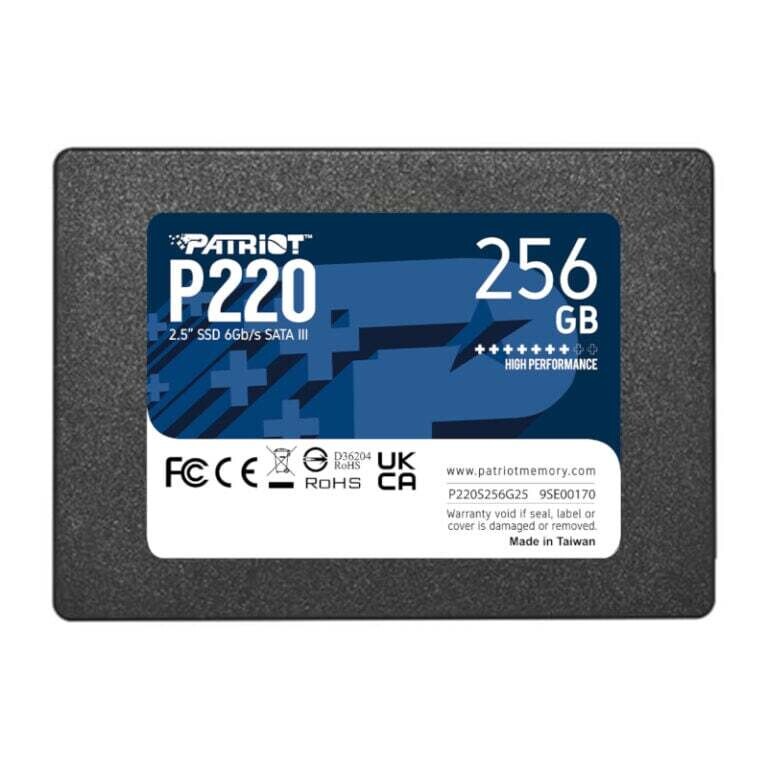 Patriot- P220S256G25 -  Patriot P220 256GB 2.5&quot; SSD