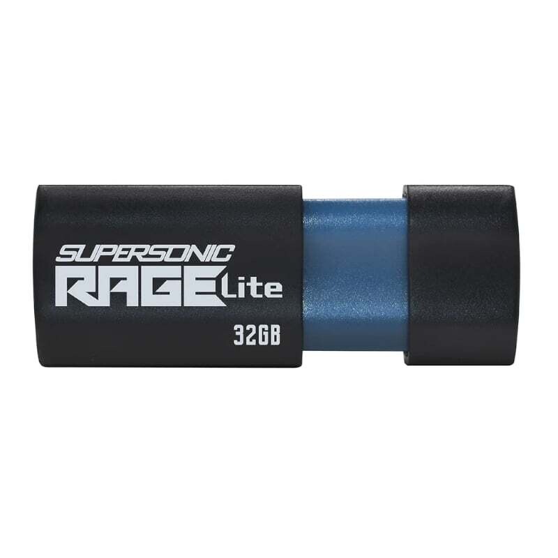 Patriot - PEF32GRLB32U -  Patriot Rage Lite 32GB USB3.2 Flash Drive - Black