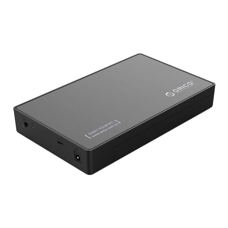 Orico - 3588C3-SA-BK-BP -  ORICO 2.5&quot;|3.5&quot; USB-C External HDD Enclosure - Black