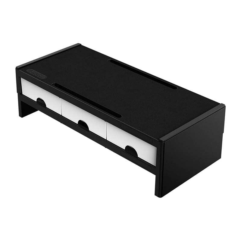Orico - XT-02-BK-BP -  ORICO 14cm Desktop Monitor Stand with Drawers - Black