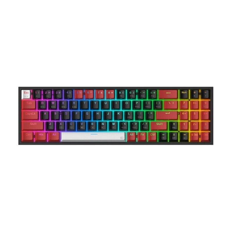 Redragon - RD-K628RGB-PRO-BRW -  REDRAGON MECHINCAL POLLUX PRO WIRELESS BT|RF GAMING KEYBOARD