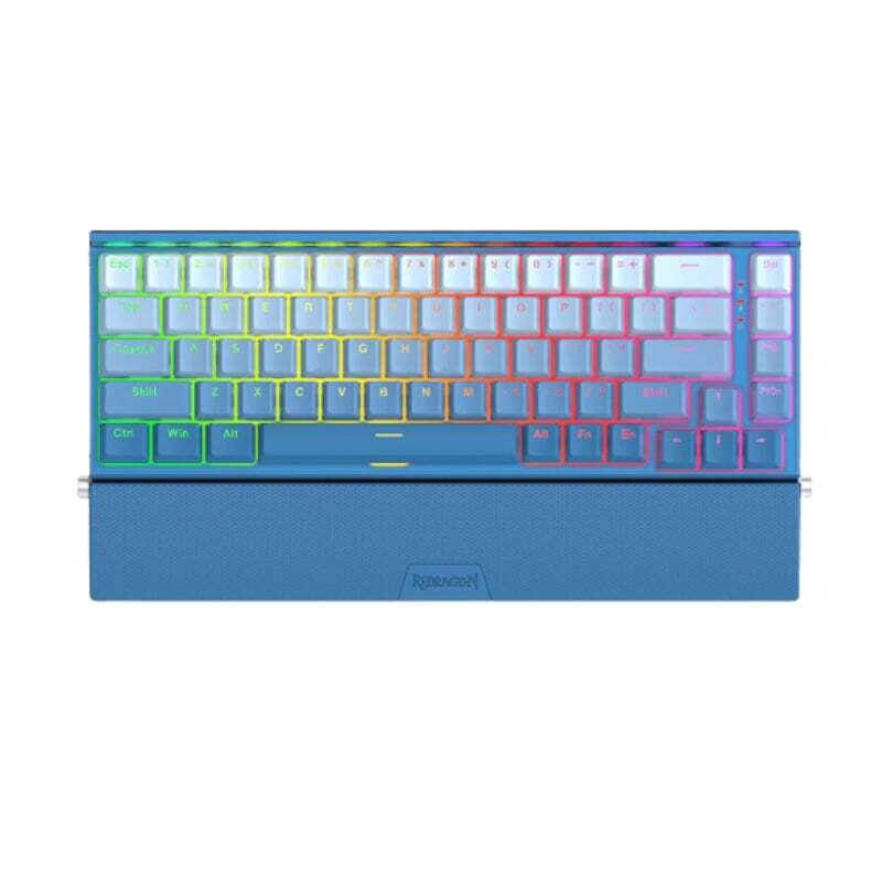 Redragon - RD-K641B-BW-RGB -  REDRAGON Shaco 68Key Grey|White KeyCap RGB Red Switch Gaming Mechanical Keyboard - White|Grey