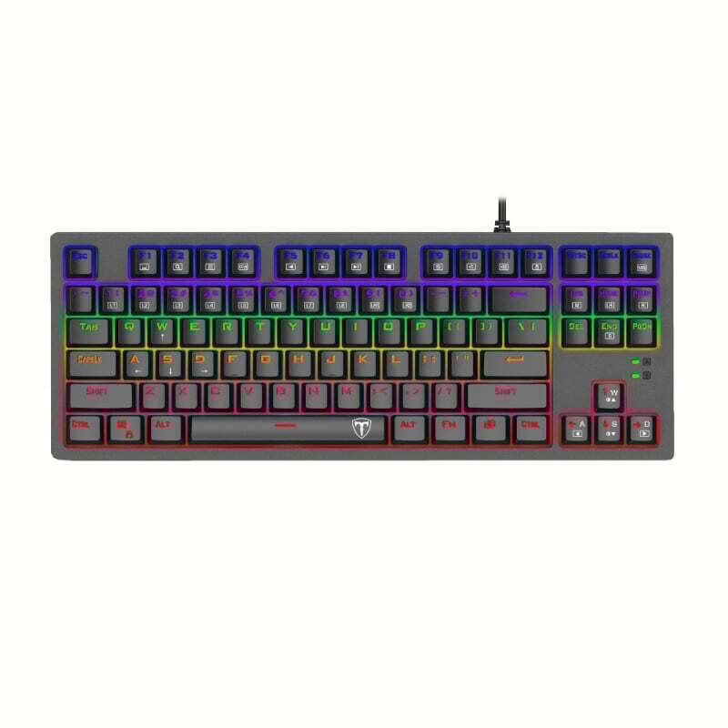 T-Dagger - T-TGK311-BL -  T-Dagger BALI Tenkeyless Rainbow LED Mechanical Gaming Keyboard - Black