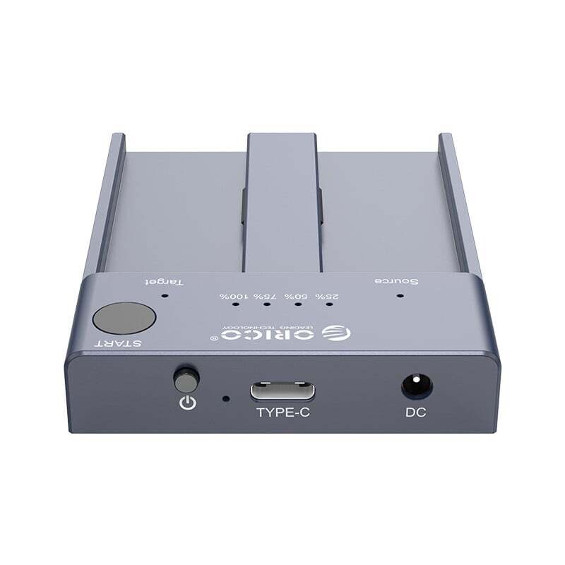 Orico - M2P2-C3-C-EU-GY-BP -  ORICO M.2 NVMe 2 Bay USB3.1|4TB Max Duplicator - Grey
