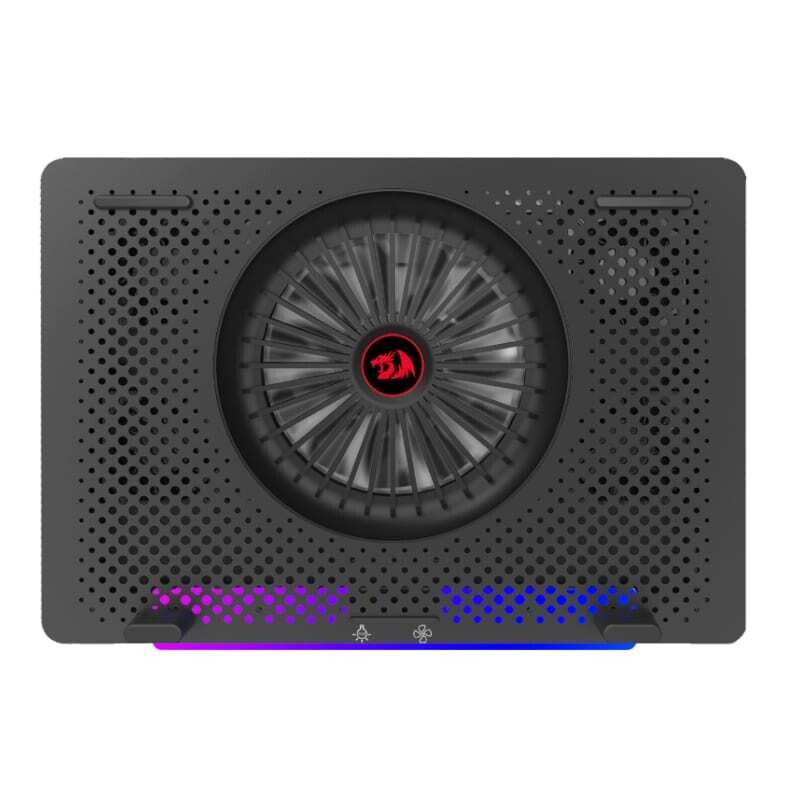 Redragon - RD-GCP500 -  REDRAGON Dual USB 5 Fan RGB Gaming Notebook Stand