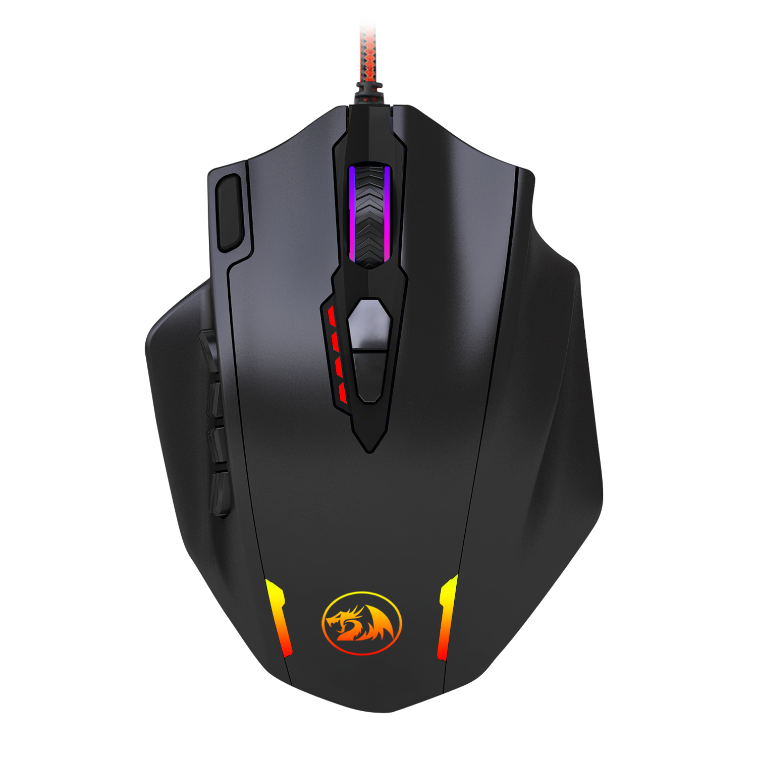 Redragon - RD-M908 -  REDRAGON IMPACT 12400DPI MMO Gaming Mouse - Black