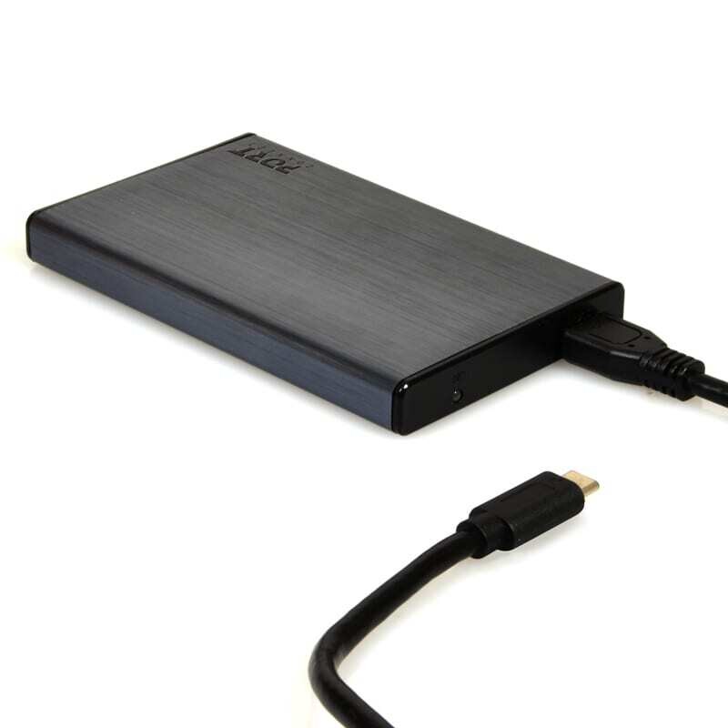 Port - 900035 -  Port Connect 2.5&quot; USB-C External HDD Enclosure Black