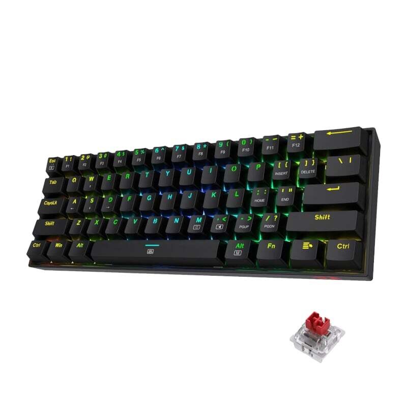 Redragon - RD-K630RGB -  REDRAGON DRAGONBORN Wired Mechanical Keyboard RGB 67Key Design - Black