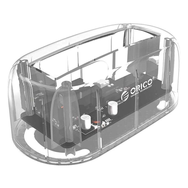 Orico - 6139C3-SA-CR-BP -  ORICO USB-C 2.5&quot; / 3.5&quot; HDD|SSD Dock Transparent