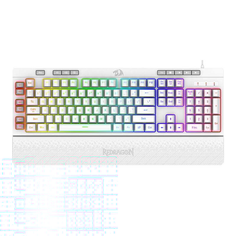 Redragon - RD-K512W-RGB -  REDRAGON SHIVA Membrane Keyboard - White