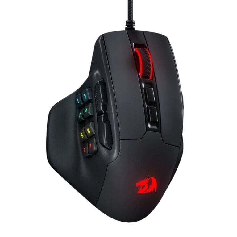 Redragon - RD-M811-RGB -  REDRAGON Aatrox 6200DP RGB MMO Gaming Mouse - Black