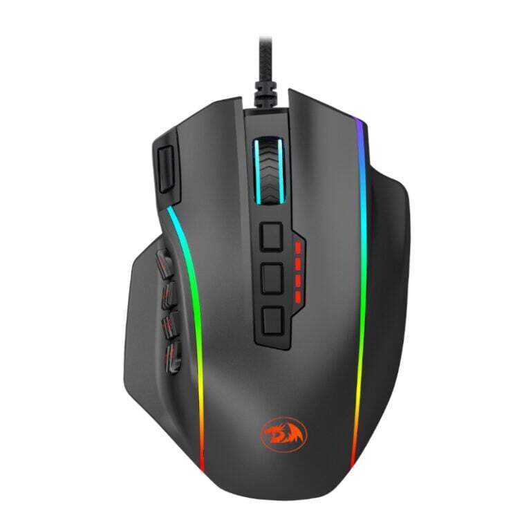 Redragon - RD-M901-K-2 -  REDRAGON PERDICTION 4 12400DPI RGB MMO Ergo Gaming Mouse - Black