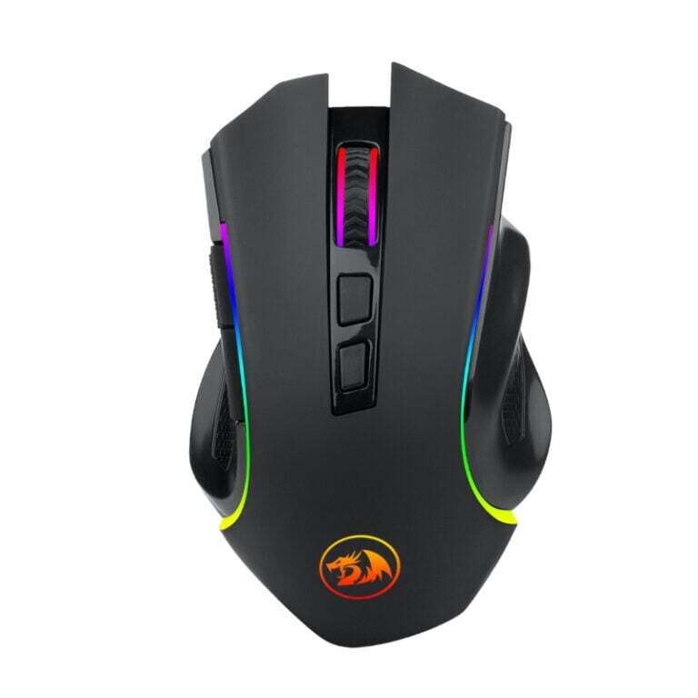 Redragon - RD-M607-KS -  REDRAGON GRIFFIN ELITE 4000DPI RGB Wireless ERGO Gaming Mouse - Black