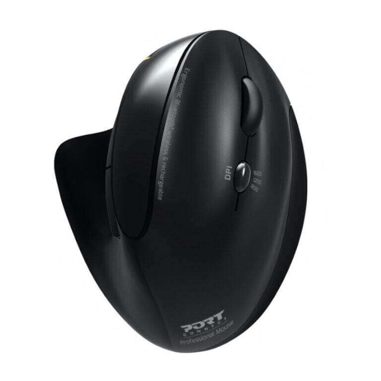 Port - 900706-BT -  Port Connect Wireless Rechargeable Ergonoc Mouse Bluetooth  - Black