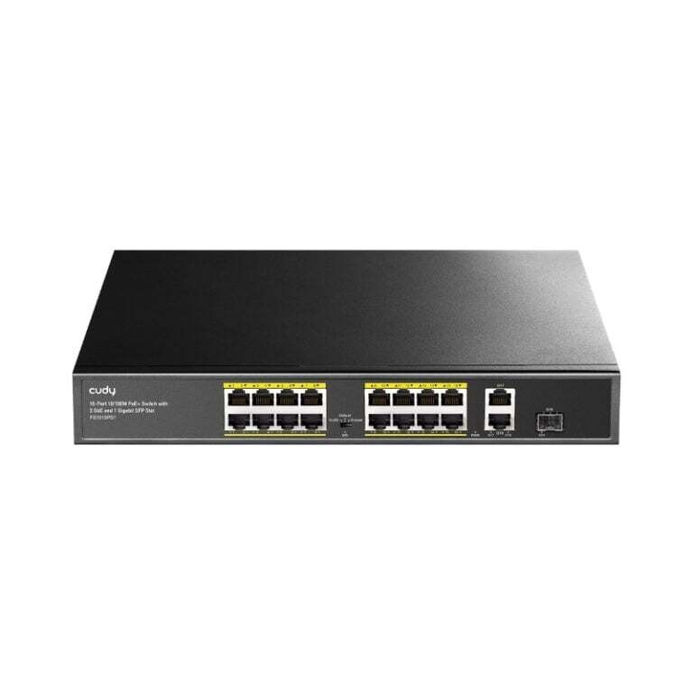 Cudy- FS1018PS1- Cudy 16-Port Unmanaged PoE+ Switch - Rack Mount