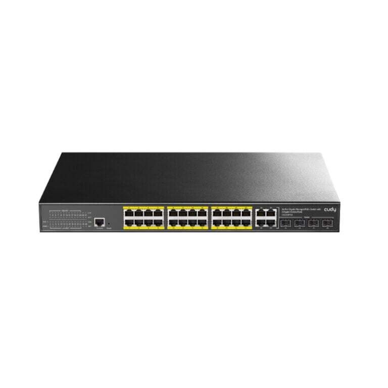 Cudy- GS2028PS4- Cudy 24 Port Layer 2 Managed Gigabit PoE Switch