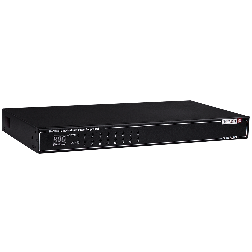 Provision ISR PR-20A16CH(1U) 16CH Power Supply DC12V 12V 20A Professional rack mountable 