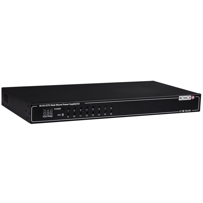 Provision ISR PR-20A16CH(1U) 16CH Power Supply DC12V 12V 20A Professional rack mountable 
