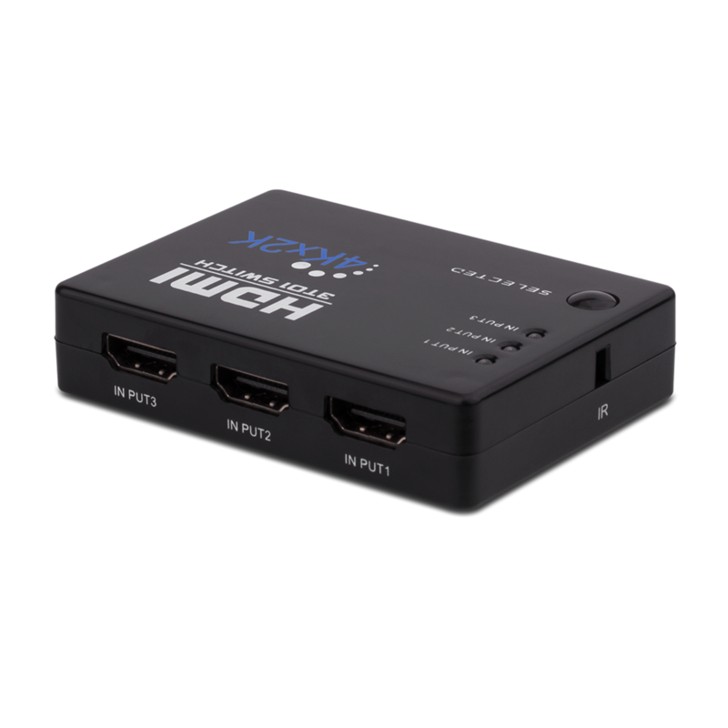Provision ISR _PR-SW301(4K) -   3 To 1 HDMI Switcher-  3 in 1 out HDMI switch 4K(3840*2160) plastic