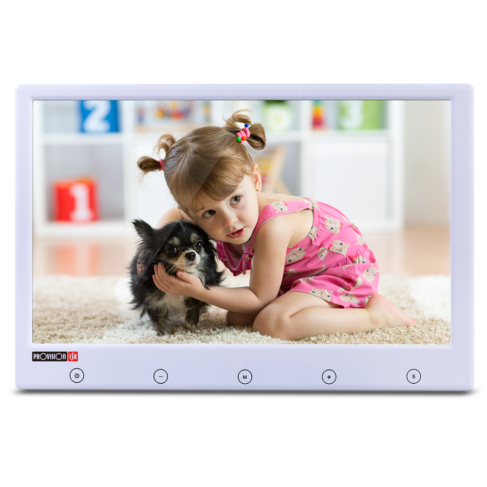 Provision ISR PR-IPS10-W 10&quot; TFT Digital Monitor Multi-Input (AV1/2, HDMI, VGA)