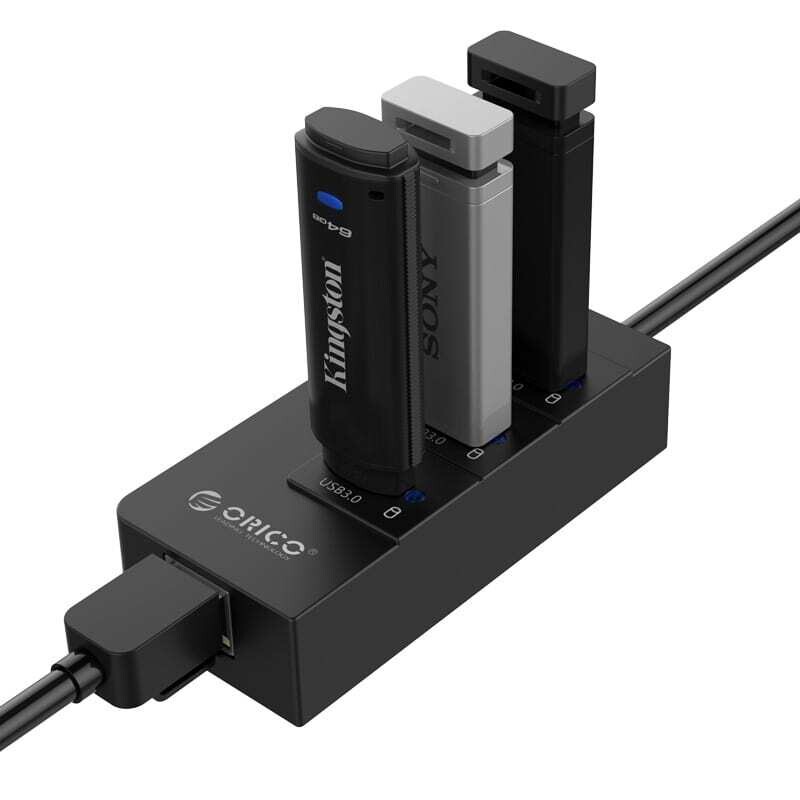 Orico  PWC2U-U3-10-BK-EP  ORICO 3 Port USB-A Hub